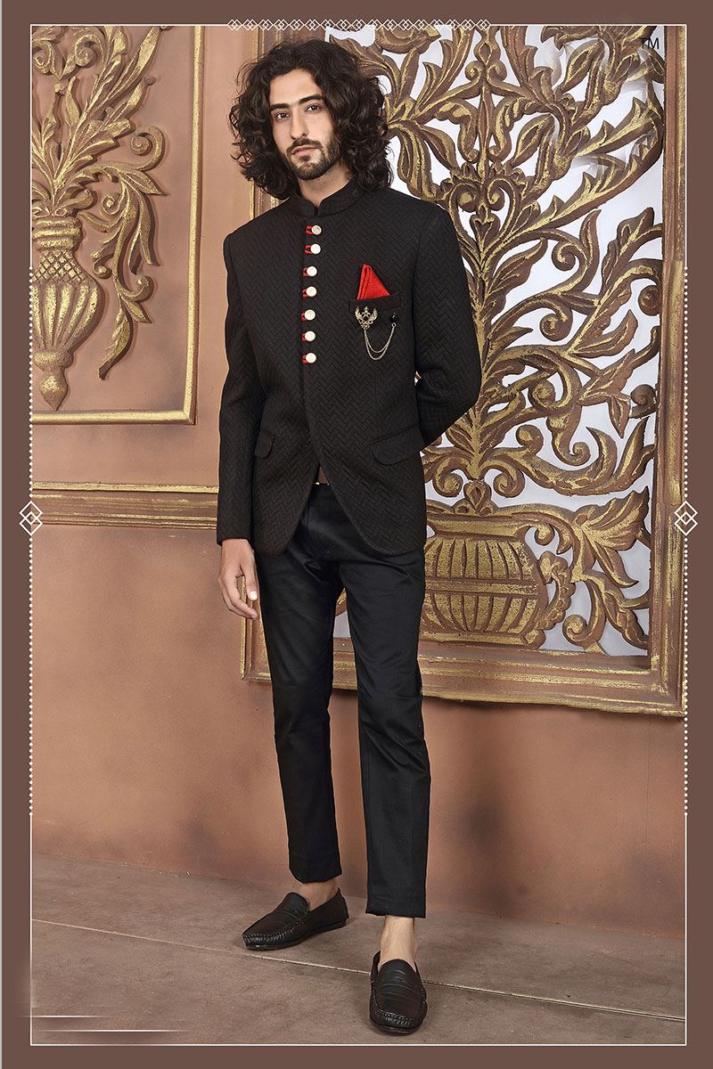 Charming Brown Colored Designer Jodhpuri