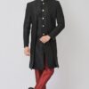 Stylish Black Colored Designer Indo-Western Sherwani