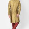 Elegant Light Brown Colored Designer Indo-Western Sherwani
