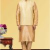 Charming Golden and Lemon Yellow Colored Designer Kurta Set