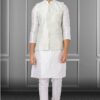 Elegant White Colored Designer Kurta Set