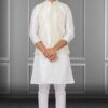 Magnificent White Colored Designer Kurta Set