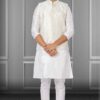 Majestic White Colored Designer Kurta Set