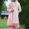 Appealing Off-White Colored Designer Sherwani
