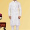 Amazing White Colored Designer Kurta Set