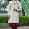 Marvelous Cream Colored Designer Sherwani