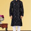 Awesome Black Colored Designer Kurta Set