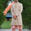 Fancy Powder Pink Colored Designer Sherwani