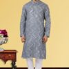 Impressive Grey Colored Designer Kurta Set