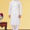 Artistic White Colored Designer Kurta Set