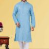 Appealing Sky Blue Colored Designer Kurta Set