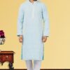 Elegant Ice Blue Colored Designer Kurta Set
