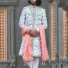 Aesthetic White Colored Designer Sherwani