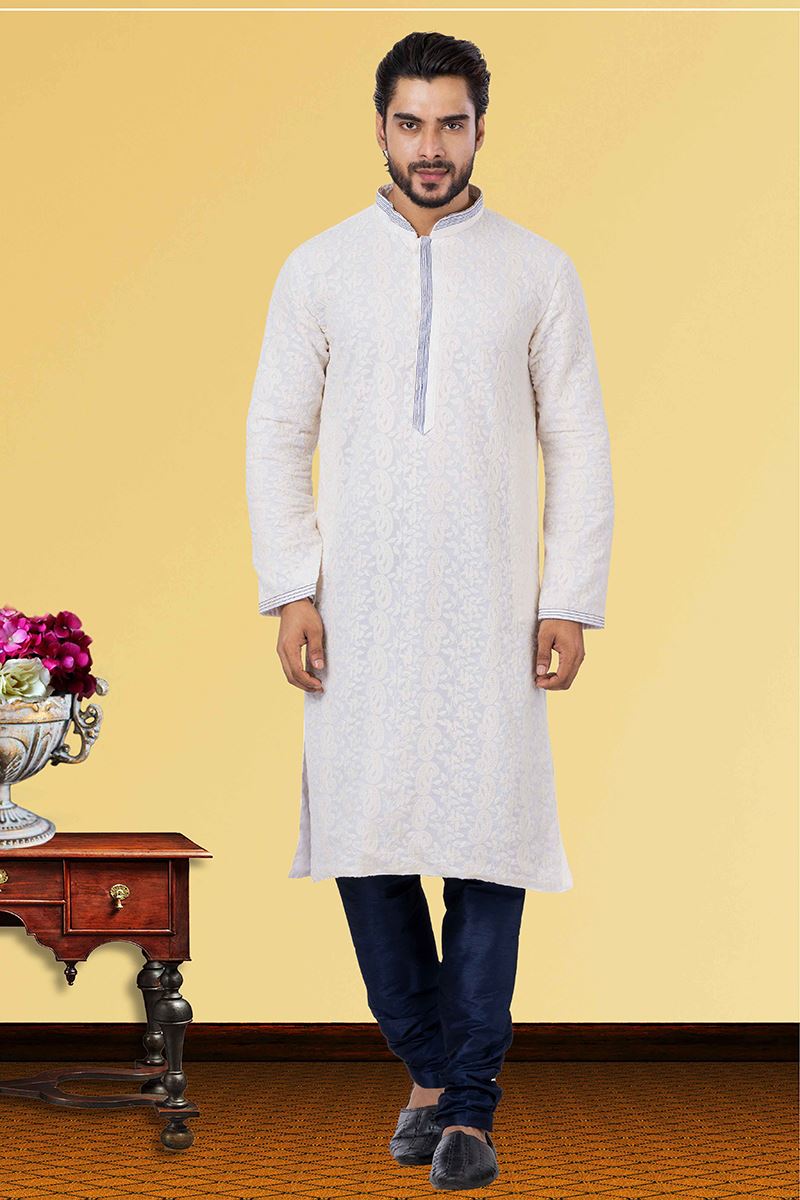 Splendid Light Lilac Colored Designer Kurta Set