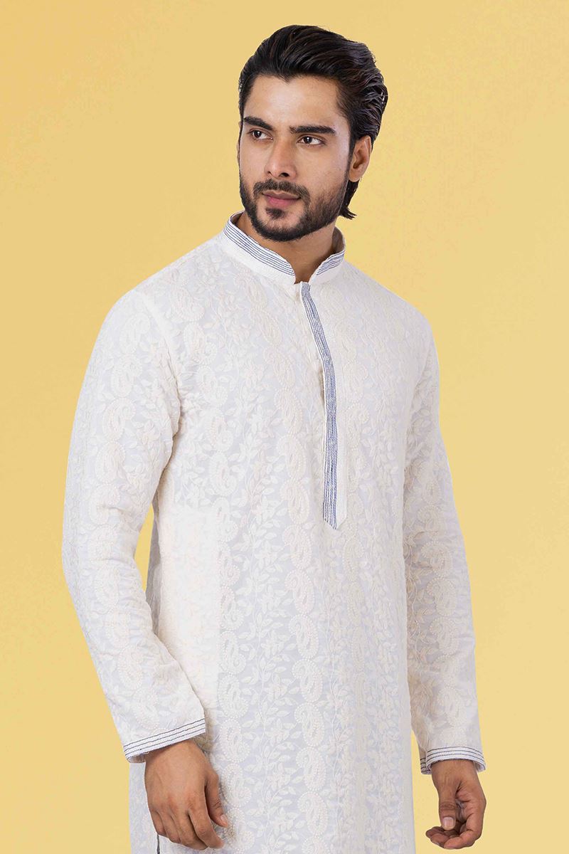 Splendid Light Lilac Colored Designer Kurta Set