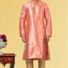 Amazing Peach Colored Designer Kurta Set