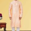 Artistic Peach Colored Designer Kurta Set