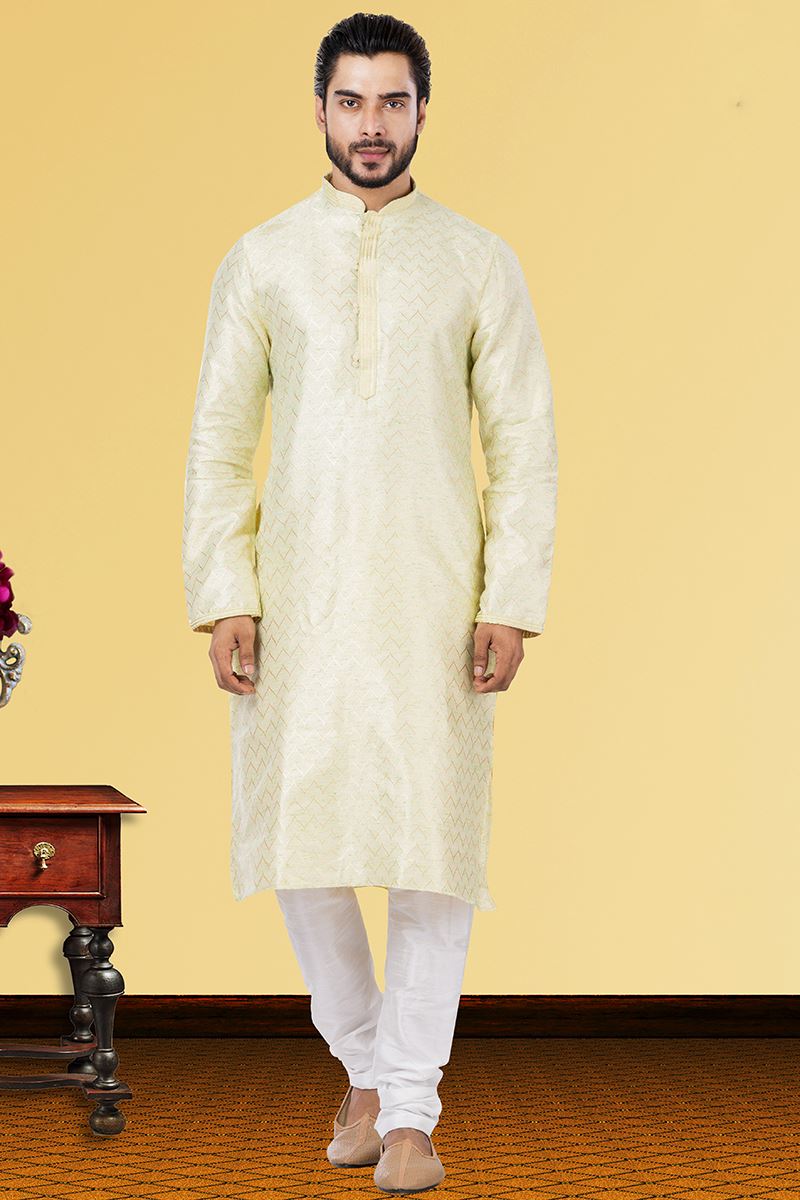 Enticing Pista Green Colored Designer Kurta Set