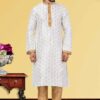 Charming Off-White Colored Designer Kurta Set