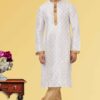 Classy White Colored Designer Kurta Set