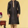 Fancy Black Colored Designer Kurta Set