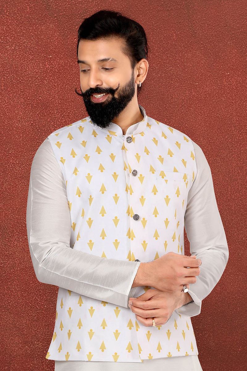 Amazing White Colored Designer Jacket