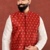 Exquisite Red Colored Designer Jacket