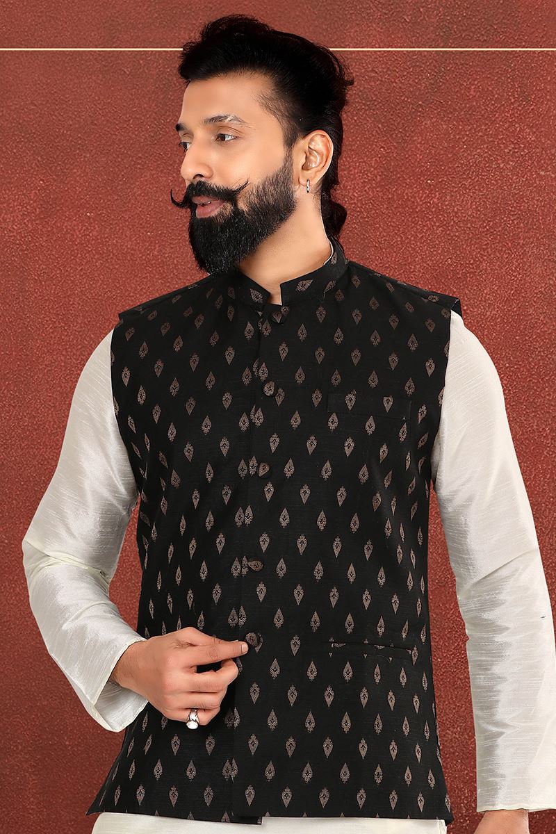 Majestic Black Colored Designer Jacket