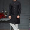 Appealing Black Colored Designer Nawabi Indo Western