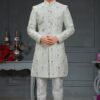 Flawless White Colored Designer Nawabi Indo Western