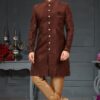 Outstanding Brown Colored Designer Nawabi Indo Western