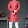 Charming Pink Colored Designer Kurta Set