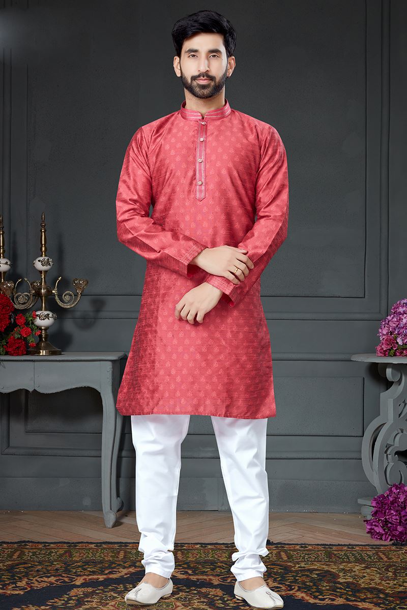 Charming Pink Colored Designer Kurta Set