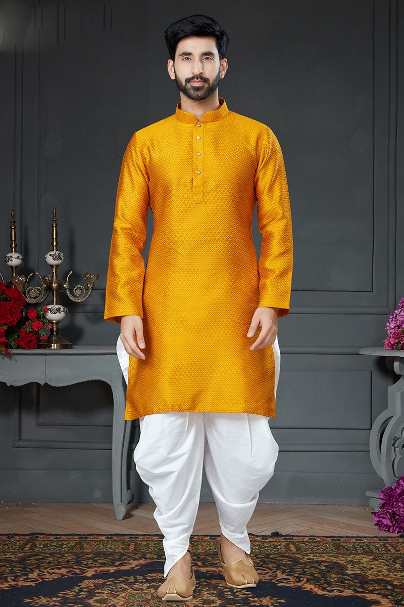 Charming Orange Colored Designer Kurta Set