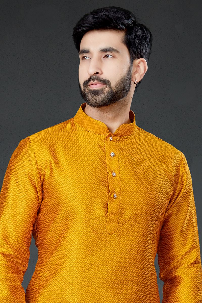 Charming Orange Colored Designer Kurta Set