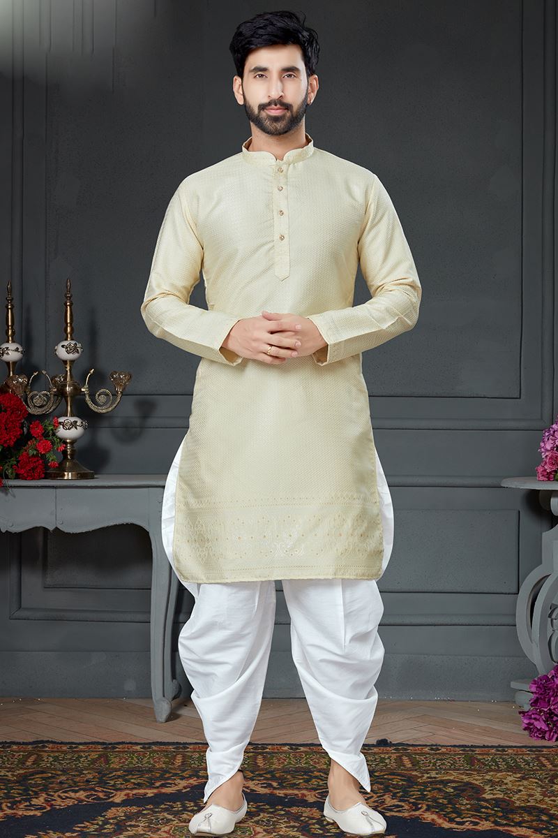Charming Ivory Colored Designer Kurta Set