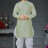 Charming Pista Green Colored Designer Kurta Set