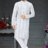 Captivating White Colored Designer Kurta Set