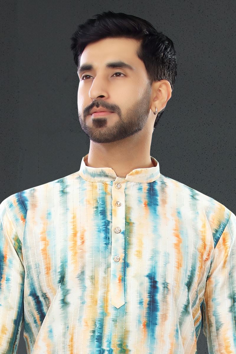 Impressive Multi-Colored Designer Kurta Set