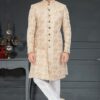 Exquisite Beige Colored Designer Nawabi Indo Western