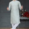 Artistic Pista Green Colored Designer Kurta Set