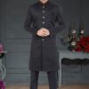 Exuberant Black Colored Designer Nawabi Indo Western