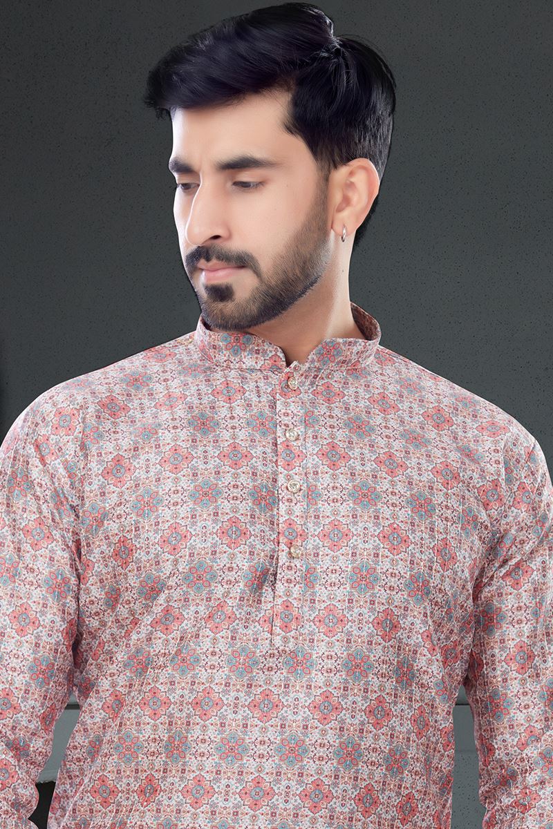 Stylish Stone Grey Colored Designer Kurta Set