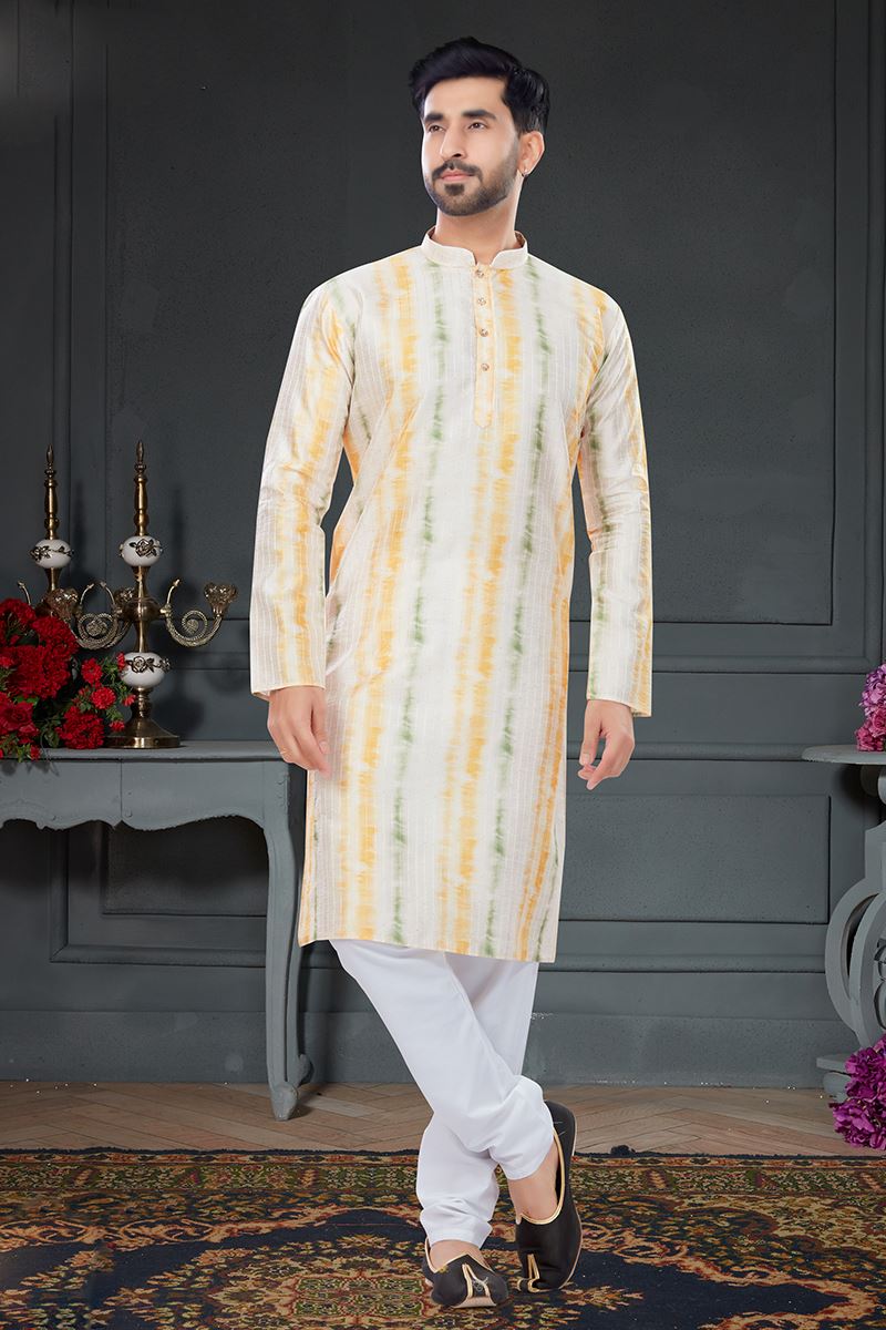 Fashionable Multi-Colored Designer Kurta Set