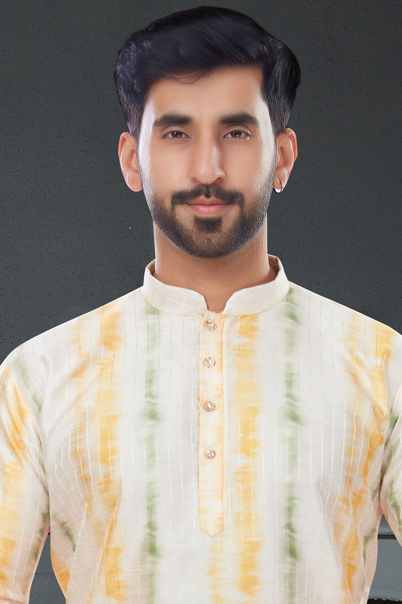 Fashionable Multi-Colored Designer Kurta Set