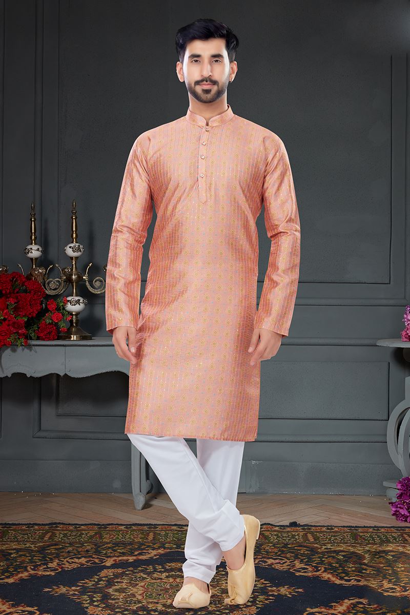 Dashing Rust Colored Designer Kurta Set