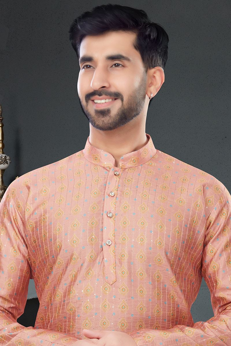 Dashing Rust Colored Designer Kurta Set