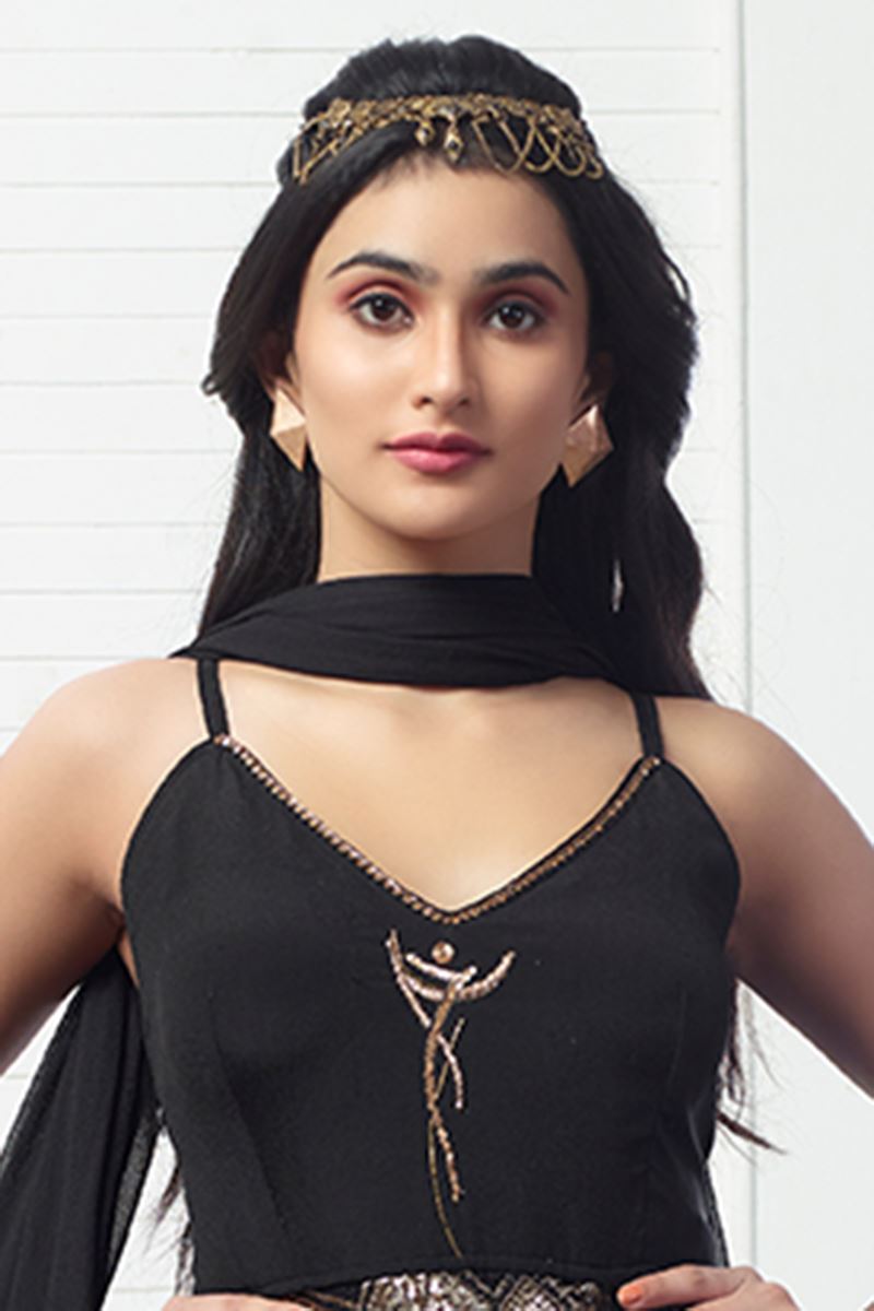 Astounding Black Colored Designer Suit