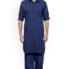 Stylish Blue Colored Designer Pathani Set