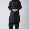 Royal Black Colored Designer Pathani Set